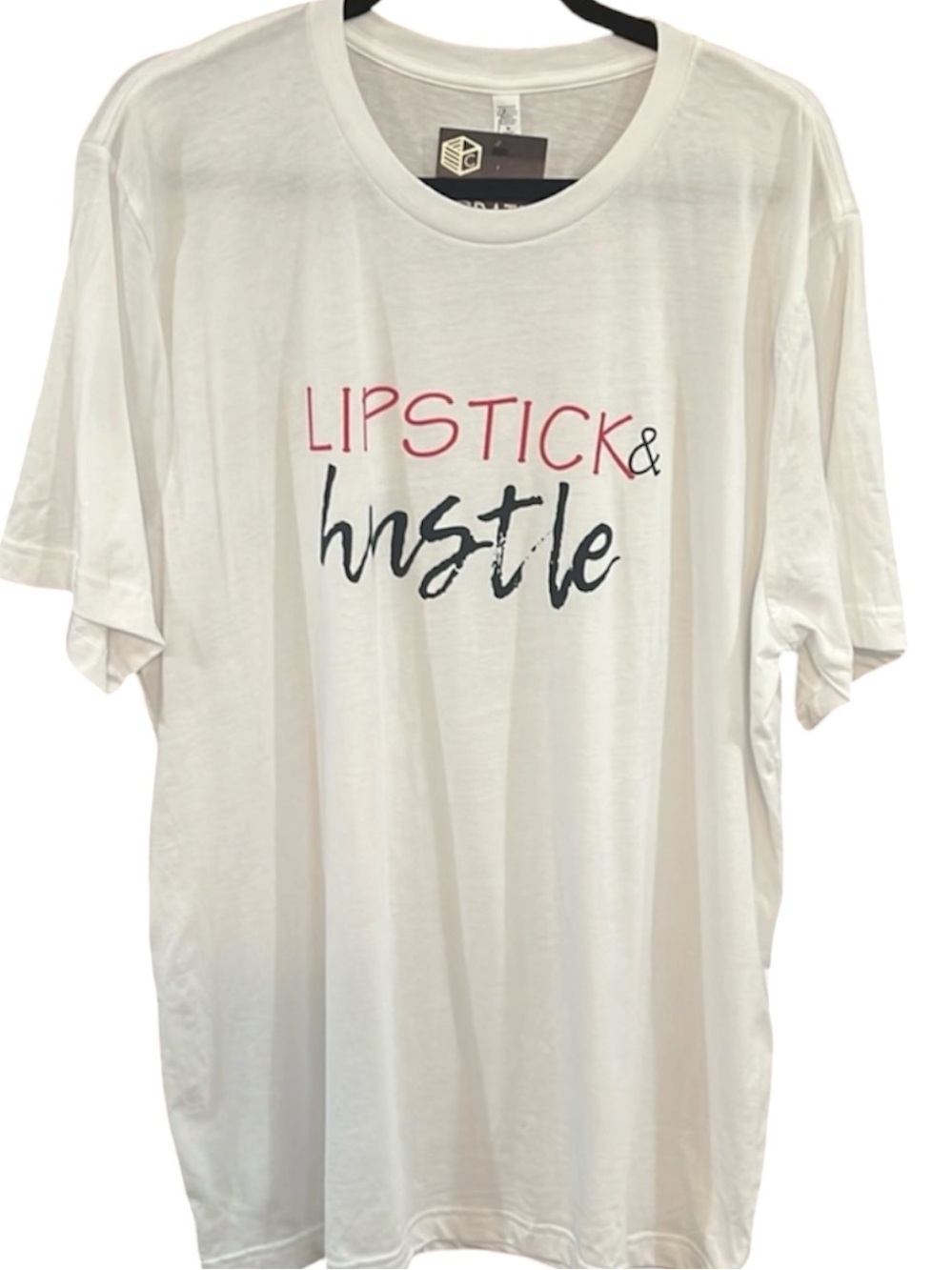 NWT Lipstick and Hustle Graphic Tee XL by Top Crate